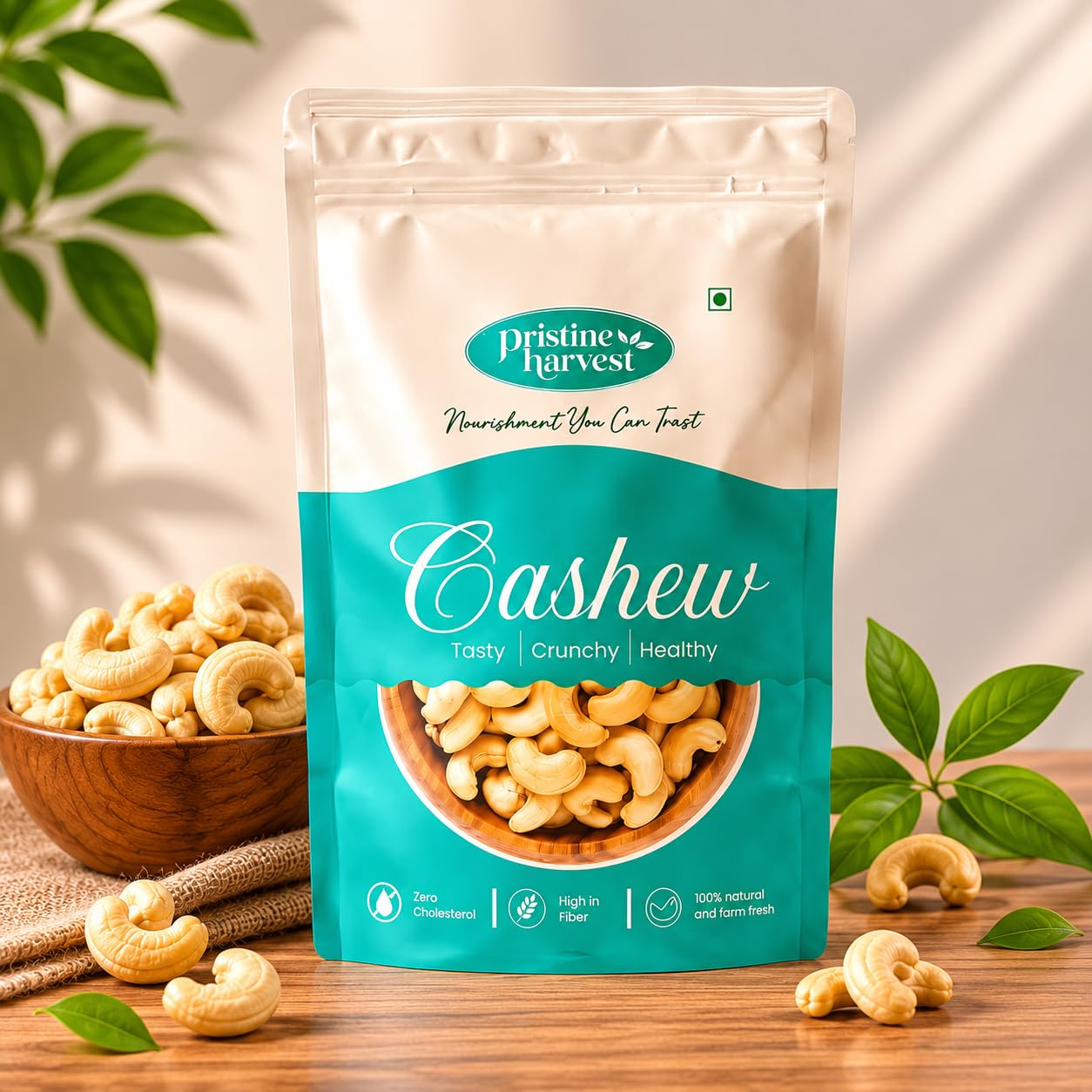 Pristine Harvest Raw Cashew | 200g Whole | Rich in Protein | Fresh Premium Quality Whole Cashew Nuts-image-16