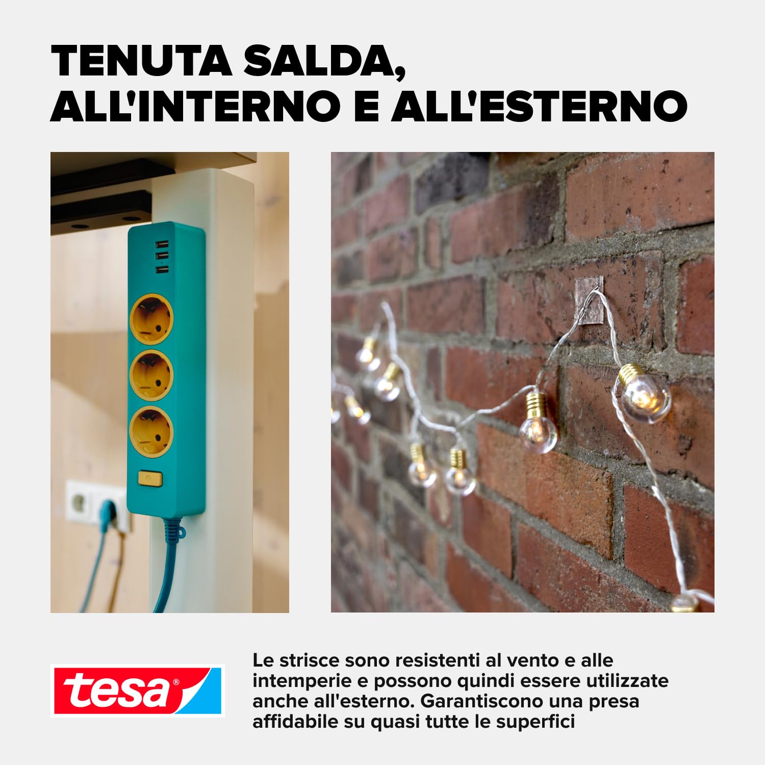 tesa Nastro nano universale – nastro biadesivo trasparente – facilmente rimovibile e riutilizzabile – resistente alle intemperie, per interni ed esterni – 1 rotolo – 3 m x 30 mm
