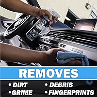 Vista 4 de Chemical Guys Limpiador y protector total de interiores, 16 onzas líquidas + paquete de 3 toallas de microfibra
