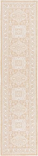 Miniatura 507 de Rugs.com Outdoor Aztec Collection Alfombra – 4 x 6 pies alfombra de tejido plano gris carbón perfecta para salas de estar, grandes comedores, planos