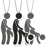 Funny Adult Car Air Freshener 6 Pack Scented With Premium Oils By Fresh Fresheners (Doggy Style Design)