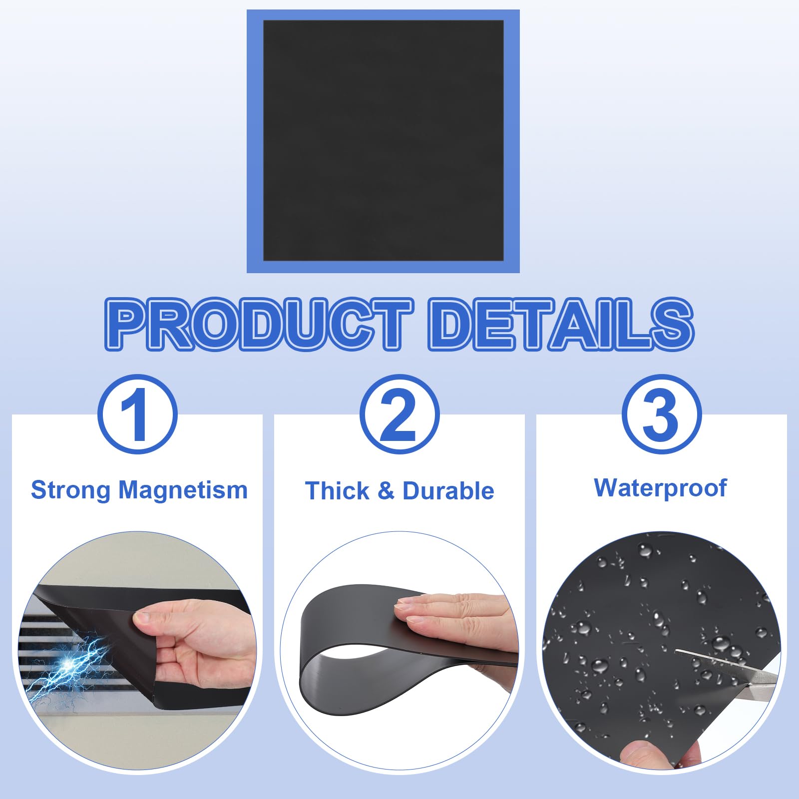 PATIKIL Square Magnetic Vent Covers 14x14 Inch - Image 3