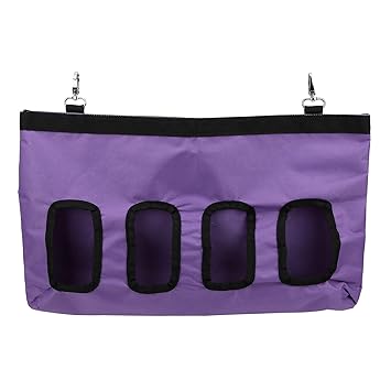 Hanging Feeding Bag, Rabbit Feeding Bag, Lightweight for Rabbits Guinea Pigs(46 * 4 * 28cm, Purple)