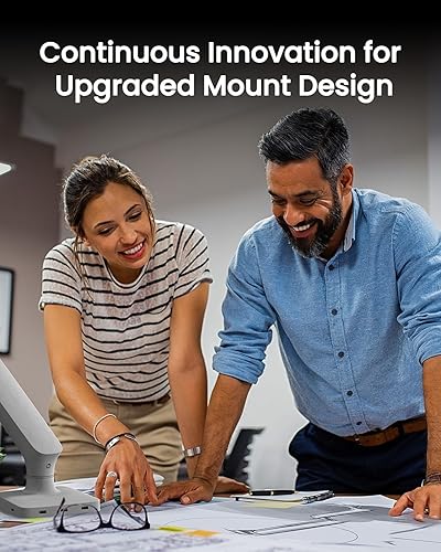 Miniatura 7 de Soporte de monitor único para pantallas de 13 a 49 pulgadas de hasta 24 libras, brazo de monitor ergonómico ajustable con concentrador USB 3.0