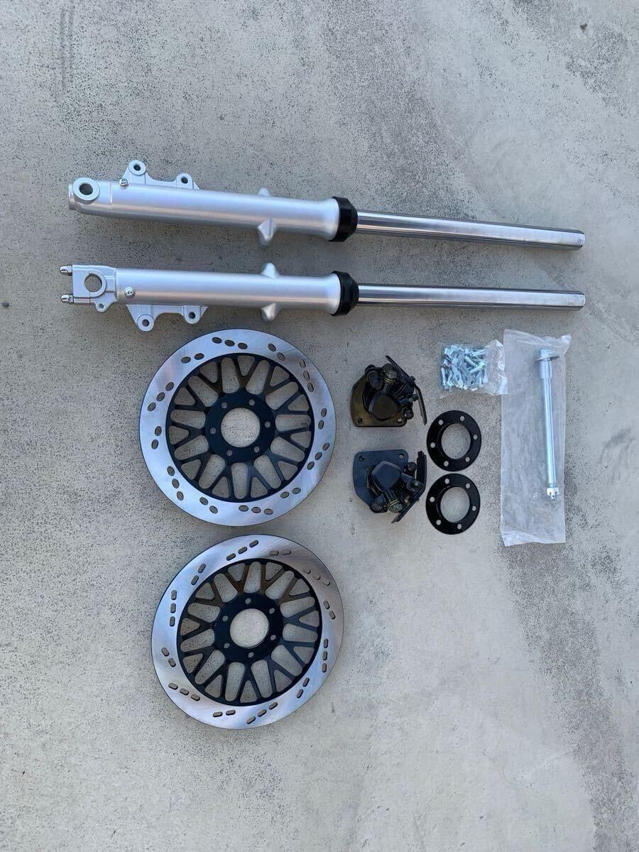 ダブルディスクキット新品 GS400 GSX400E ザリ ゴキGT380 ダブル