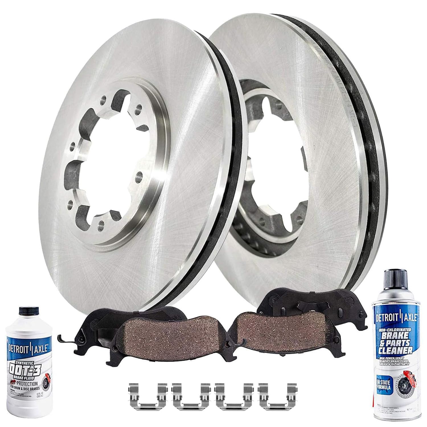 Detroit Axle - Front Brake Kit for 2003-2004 Nissan Frontier 2000-04 Xterra