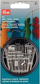 Prym 128610 Näh/Stick/Stopf/Perlnadeln ST in Compact-Dose, silber
