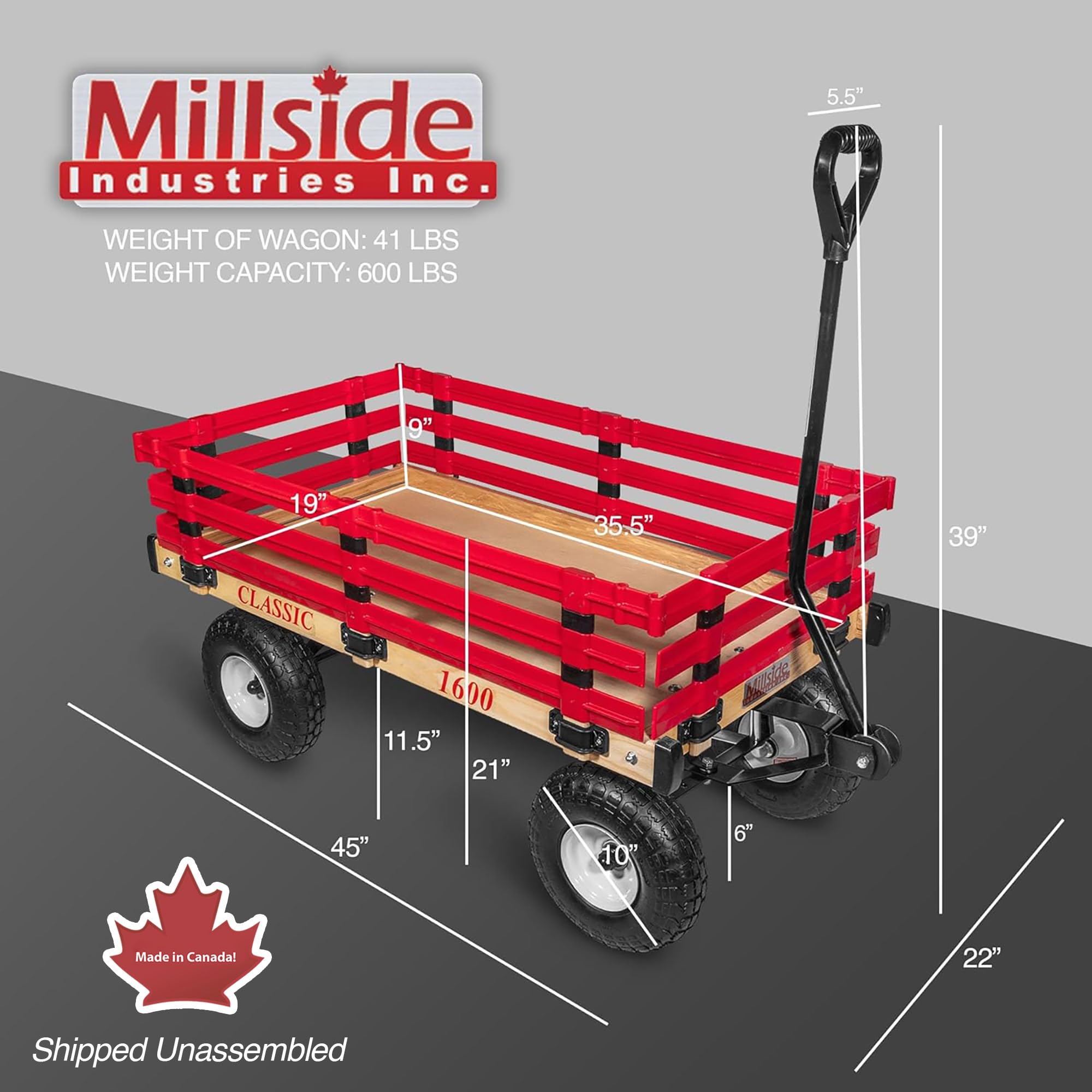 Millside Industries Classic Kids Wagon | The Home Depot Canada