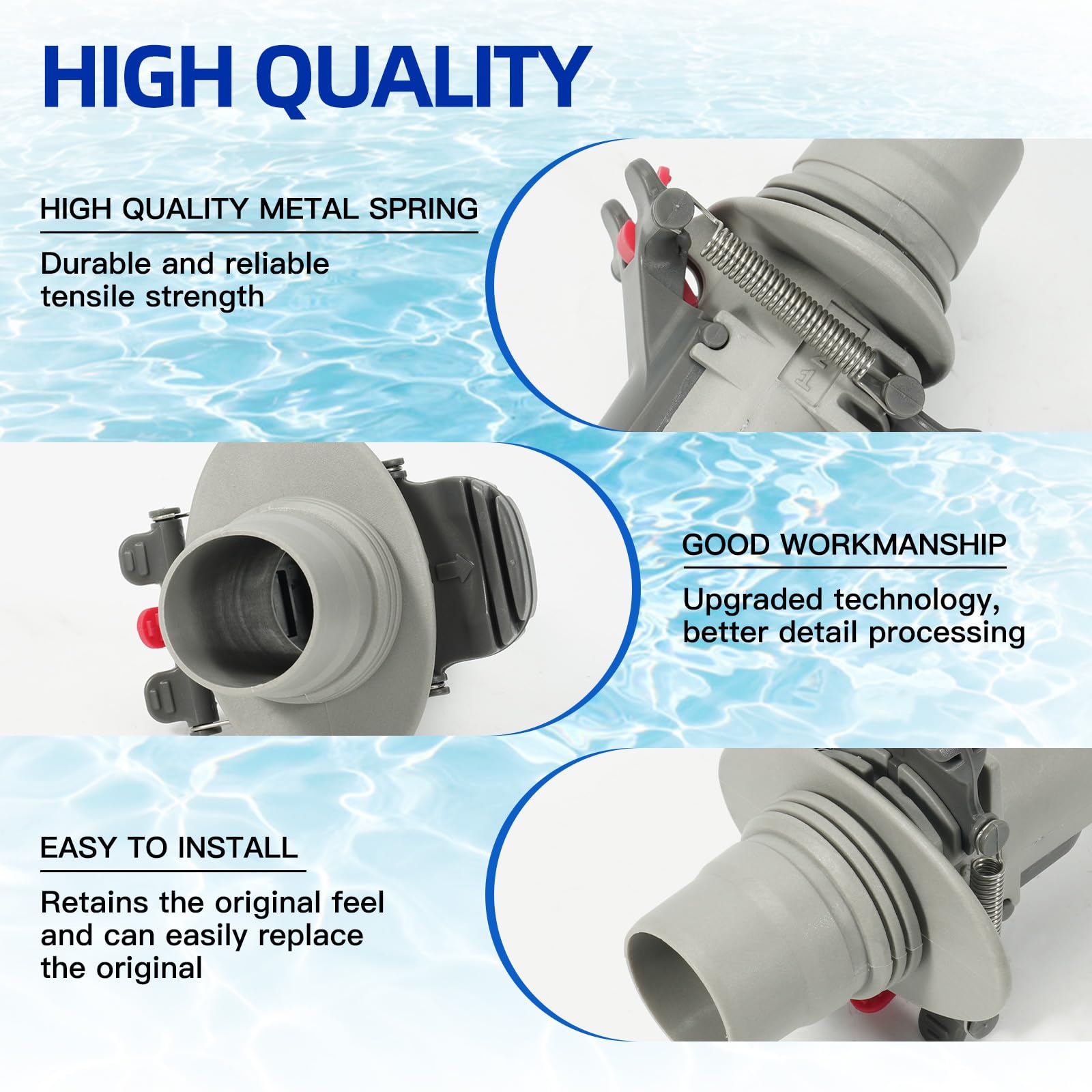 Limpiador automático de piscinas W60050 compatible con Zodiac Baracuda G3/G3 Pro/Ranger/Wahoo limpiador automático de piscinas con succión lateral