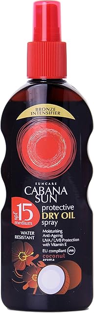 Cabana Sun CABANA Deep Tanning Dry Oil Spray SPF15-200 ml