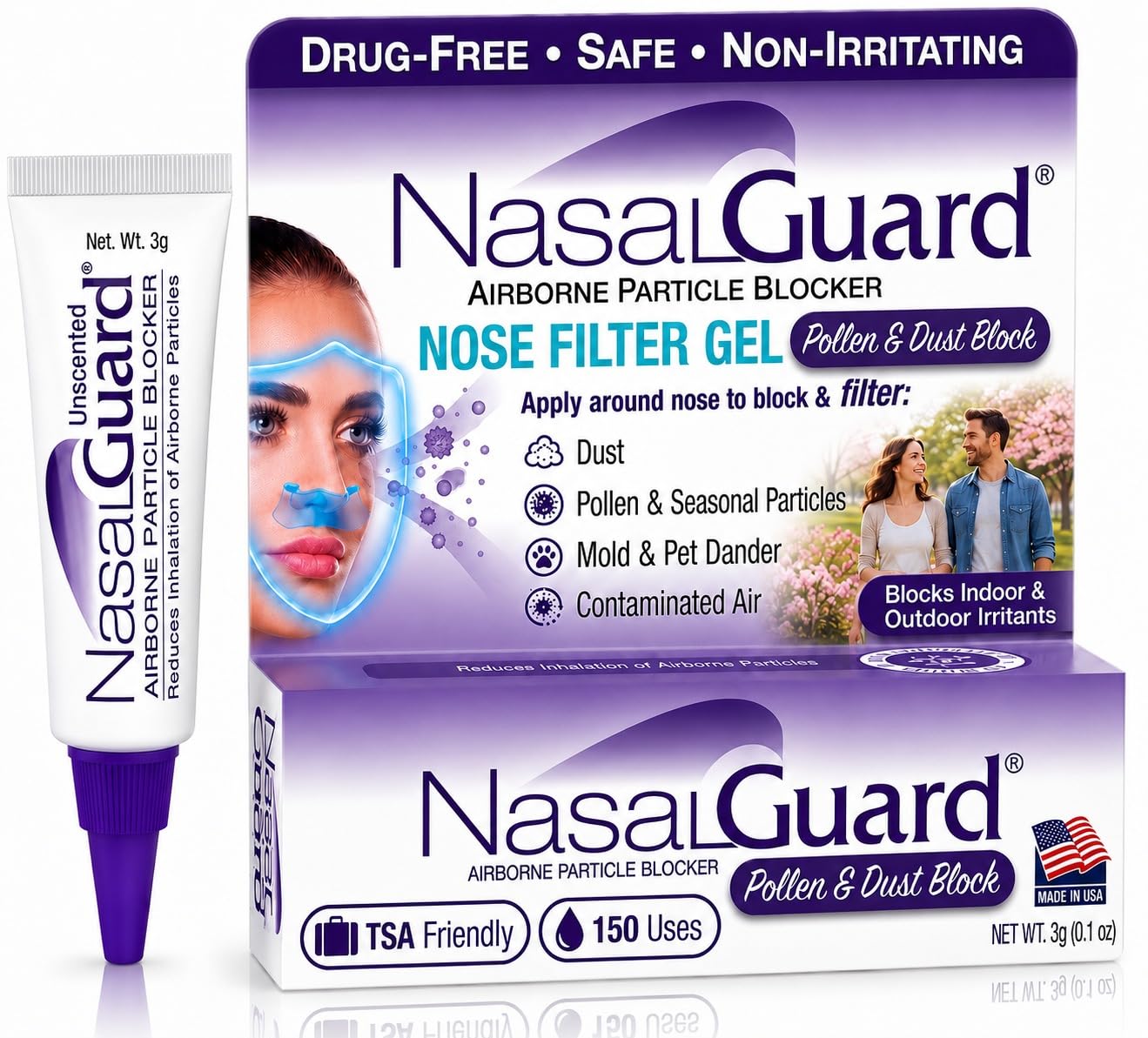 Nasal Filter Gel, Block Seasonal Pollens, Cool Menthol 3g — Amazon image 11