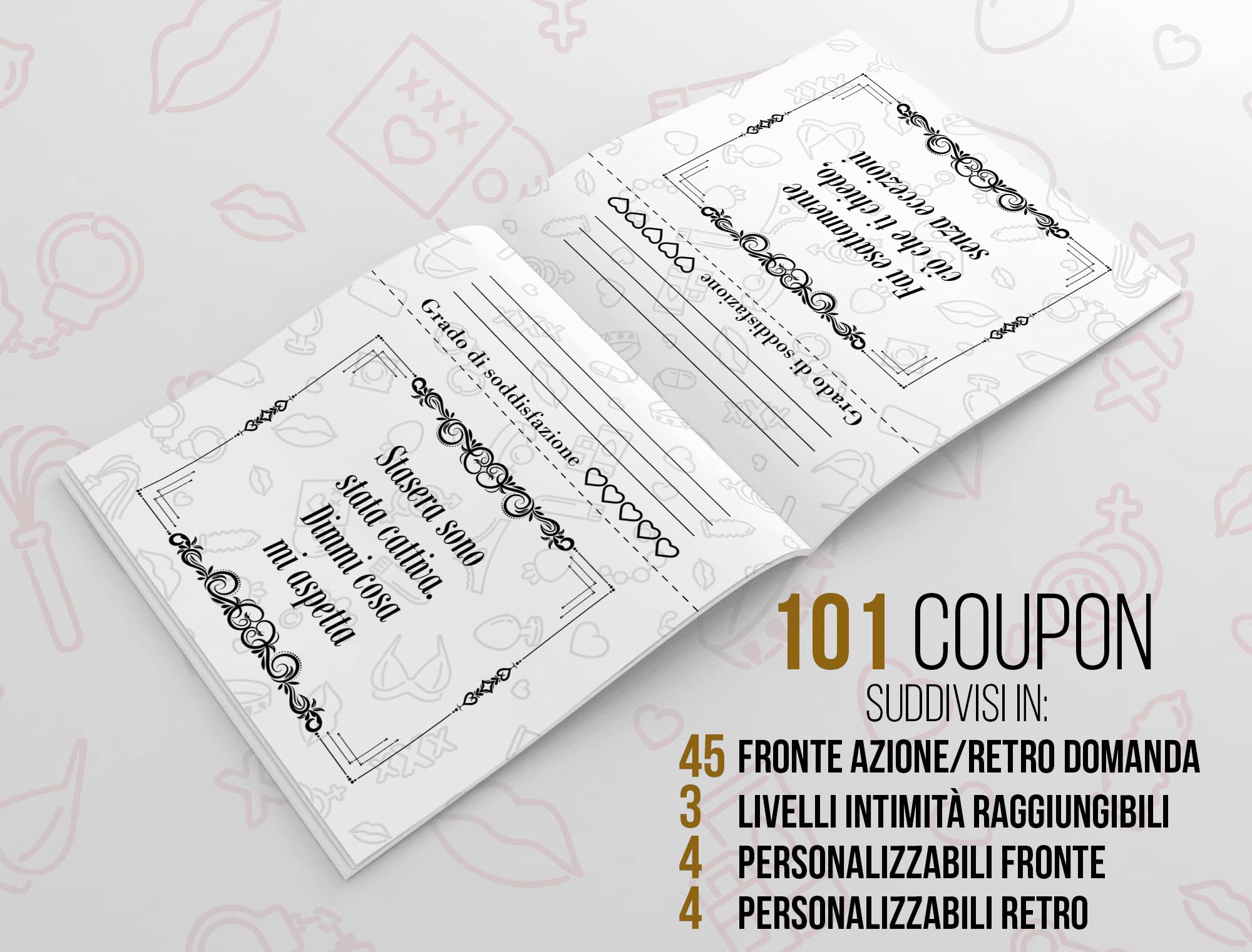 KAÏDENSÏ Idee Regalo San Valentino per Lui 2026-52 Coupon dell’Amore per Lui Lei