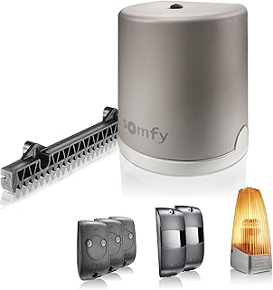 Somfy 1240631 - Freevia Line RTS motorisering voor schuifpoort | Geleverd met 3 Keytis afstandsbedieningen, oranje lamp, f...