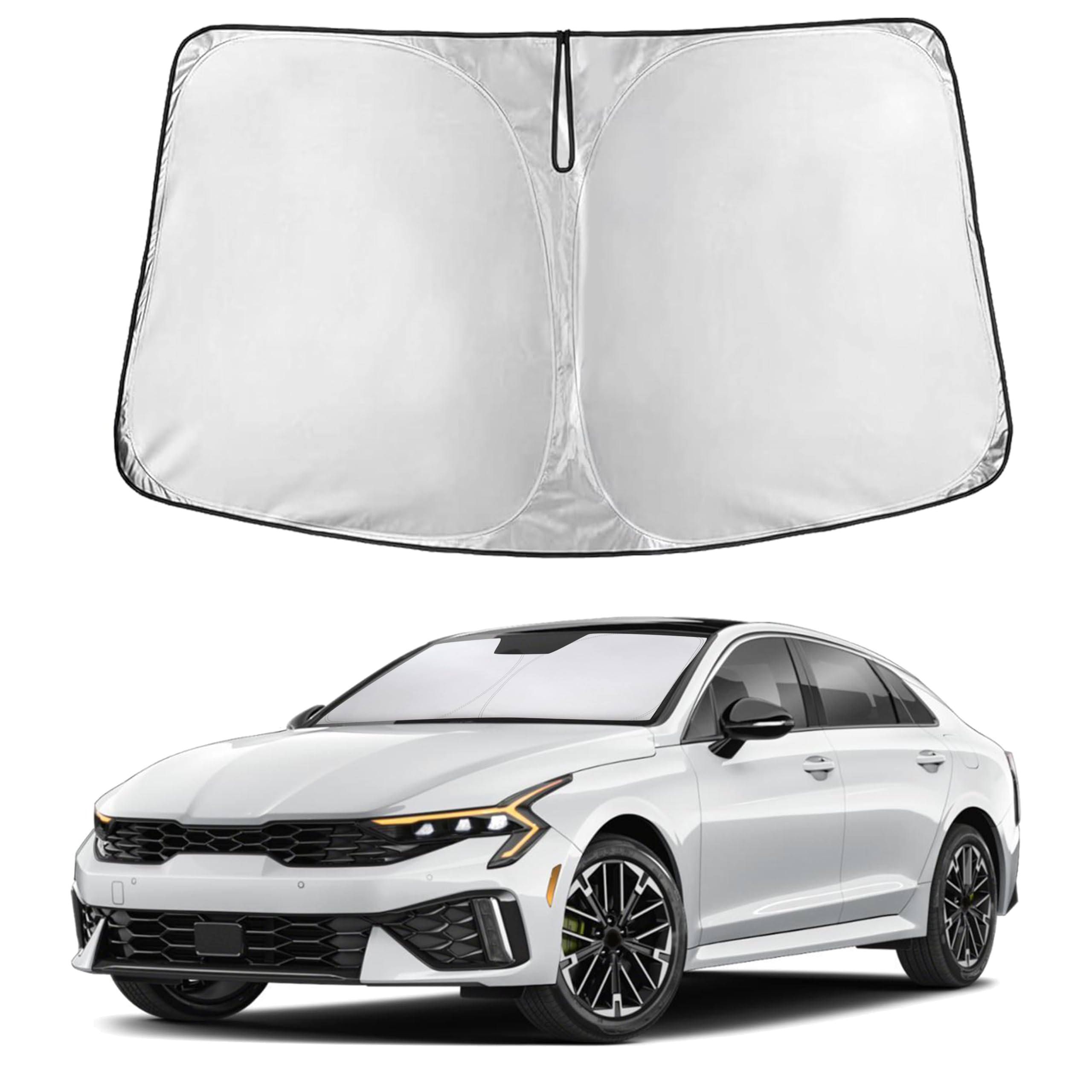 EcoNour Windshield Sunshade Compatible for Kia K5 2021-2024 2025 2026