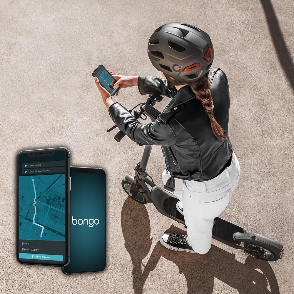 Cecotec Trottinette Électrique Homologuée avec App et Support pour Téléphone Bongo D20E Connected, Puissance Max 500 W, jusqu'à 20 km d'Autonomie, Frein à Disque Arrière et E-ABS, Légère 12,2 kg