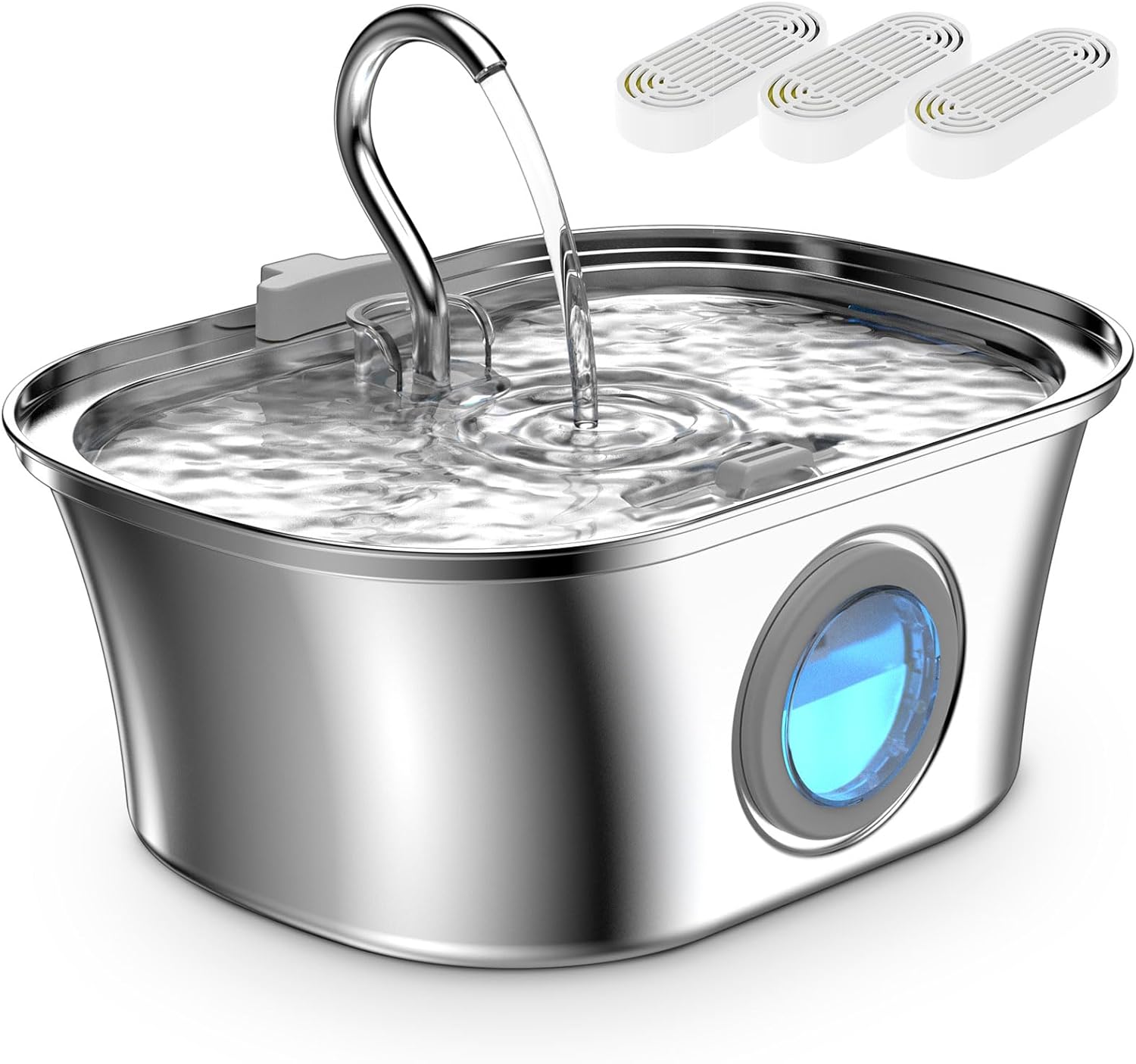 Vekonn Cat Water Fountain Stainless Steel, 0.8gal/108oz