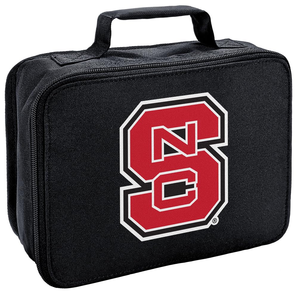Campus Lab North Carolina State University Primary Logo Insulated Soft Sided Lunch Box - Reusable Lunch Bag For School Office Work, BPA Free