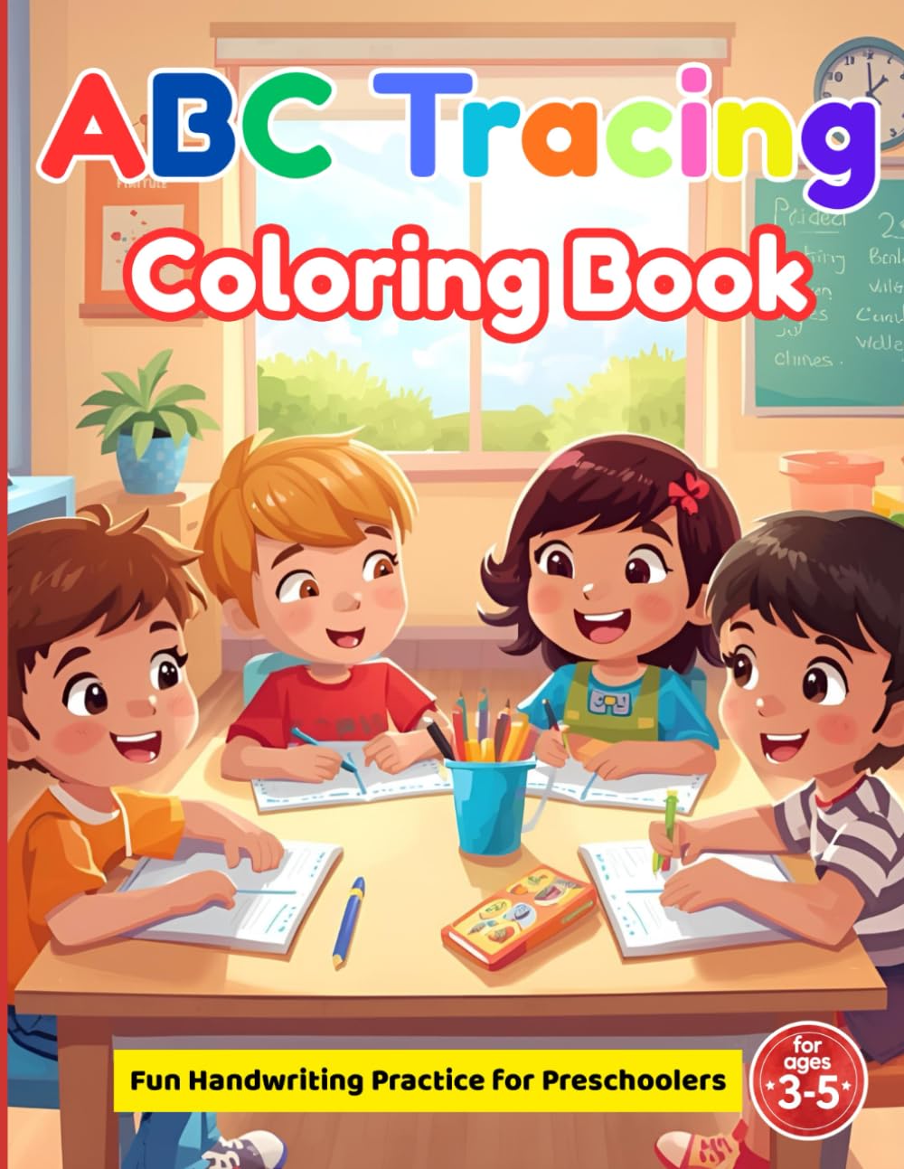 ABC Tracing Coloring Book: Fun Handwriting Practice for Preschoolers Age 3-5