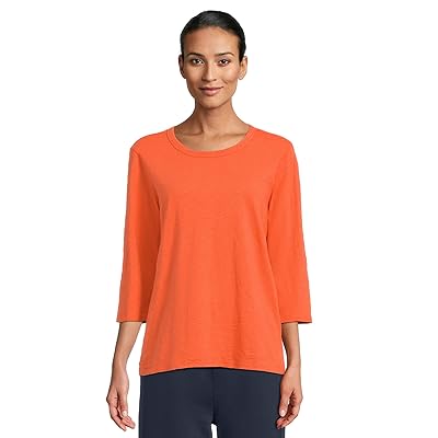 Mod o doc 3/4 Sleeve Crew Neck Favorite T Shirts Women