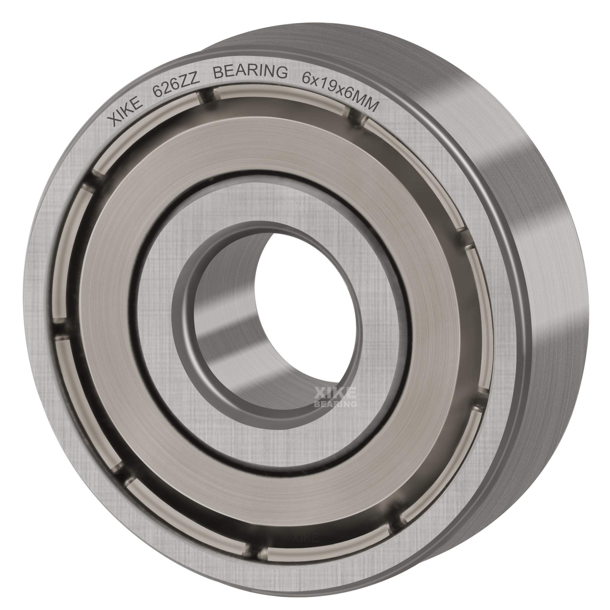 XiKe Roulements à billes 626ZZ | 6x19x6mm en acier 100Cr6, pré-lubrifiés avec double métallique (ZZ) - Lot de 10 pièces.
