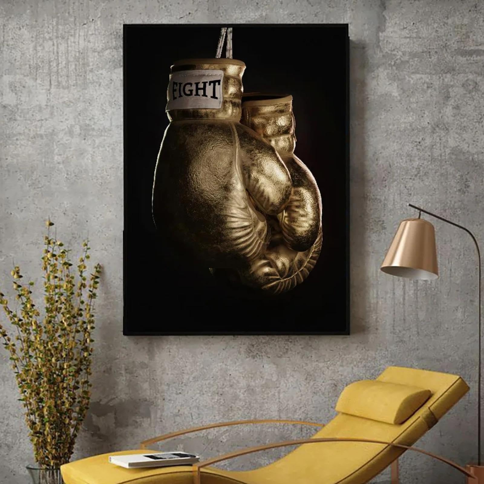 Affiche boxe dorée et rouge XINBAO 80x120cm sans cadre - 8