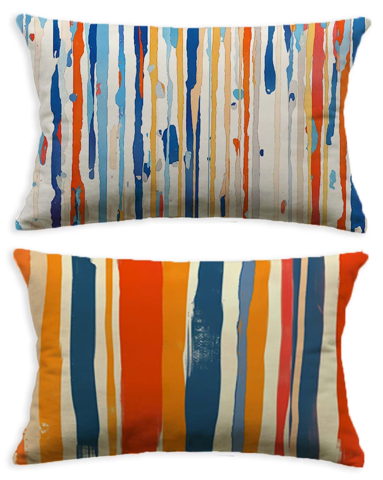 Taie oreiller 70x90 velours lot de 2 pour rénover vos coussins usés de salon