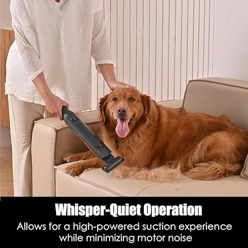 Miniatura 7 de Aspiradora de mano inalámbrica, súper ligera de 1.4 libras con potente succión, base de carga, taza de polvo vacía y desmontable de un solo toque,