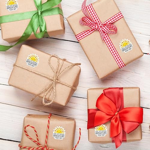 Miniatura 4 de Hope This Package Brightens Your Day - Paquete de 500 calcomanías de 1.5 pulgadas para pequeñas empresas y pequeñas tiendas como agradecimiento y