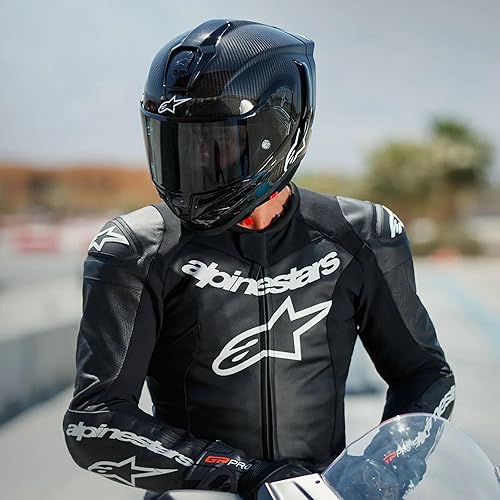 Miniatura 8 de Alpinestars Supertech R10 Solid Helmet, Carbon Shell, CE-Certified, Advanced Ventilation & Fit