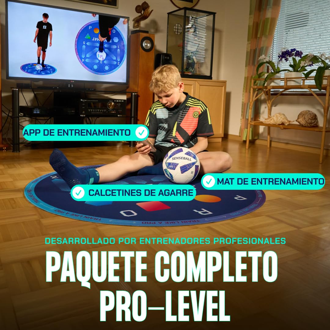 Sensemat - Tapete de entrenamiento de fútbol 360 grados | Alfombrilla de entrenamiento antideslizante con diseño de 360 grados | Entrenamiento de fútbol | Fuerza y coordinación para todas las edades y