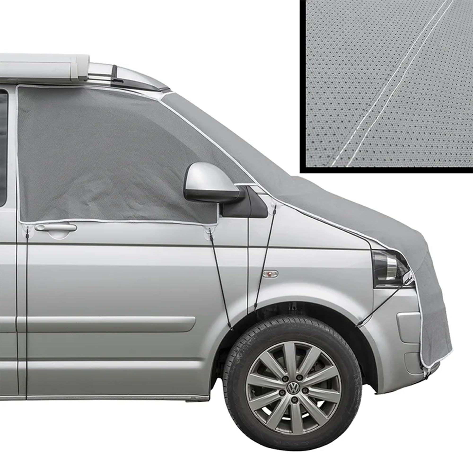 Cubierta de parabrisas delantero para Volkswagen T5 y T6, protección UV y aislamiento térmico