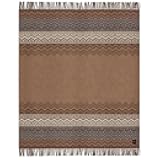 Quechua Whispers - Premium Alpaca Wool Blend Throw Blanket Handwoven Luxuriously Soft Warm Geometric Design 72