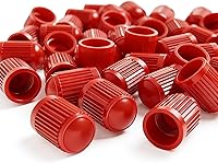 Vista 34 de 10 piezas de tapas de válvula de neumático TPMS con vástago largo, tapas de válvula de rueda de plástico negro para TPMS TR20008, tapas de vástago