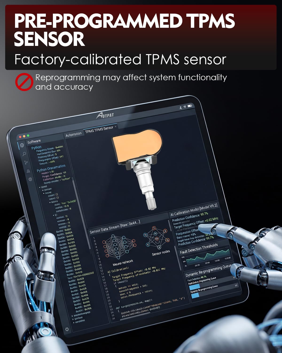 Sensor Tpms preprogramado de 315 MHz compatible con: Jeep Wrangler