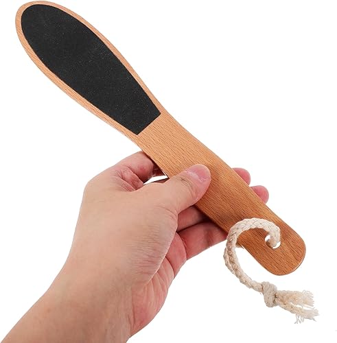 Miniatura 6 de 2pcs Wooden Handle Foot Files Callus Remover Dead Skin Remover Foot Rasp Pedicure Tool for Men and Women at Home and Salon Use