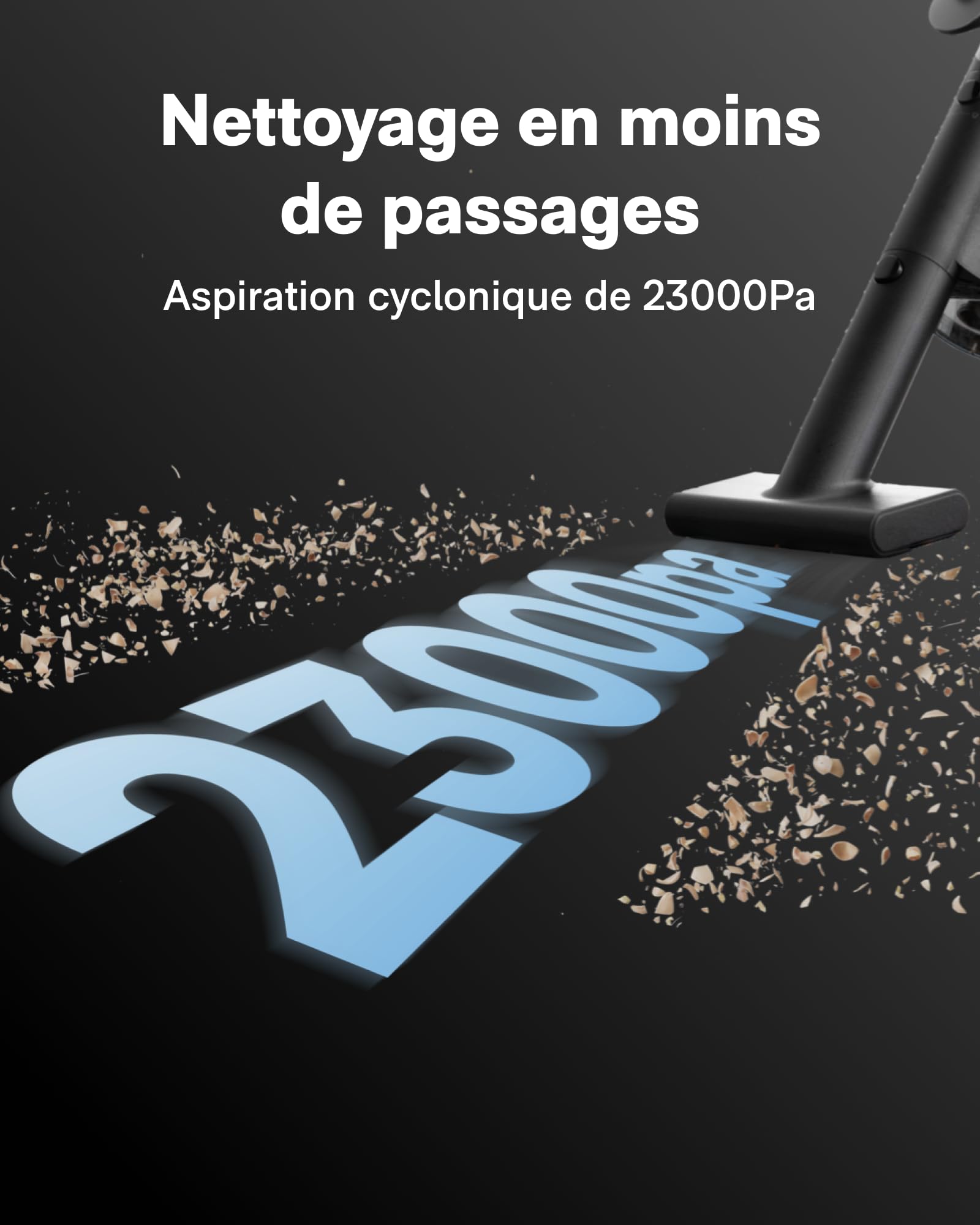 HOTO BlowVac Aspirateur à Main 2 en 1, 23000 Pa sans Fil Souffleur Voiture