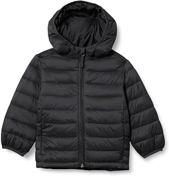 Amazon Essentials Boys and Toddlers Lightweight Water-Resistant Packable Hooded Puffer Jacket, Insulated