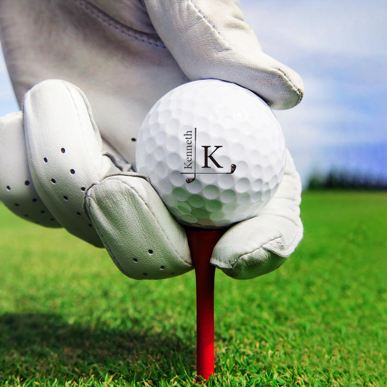 Sello de Pelota de Golf Personalizado con Nombre, Iniciales o Logo - Tinta Impermeable Recargable - Accesorio Regalo para Golfistas