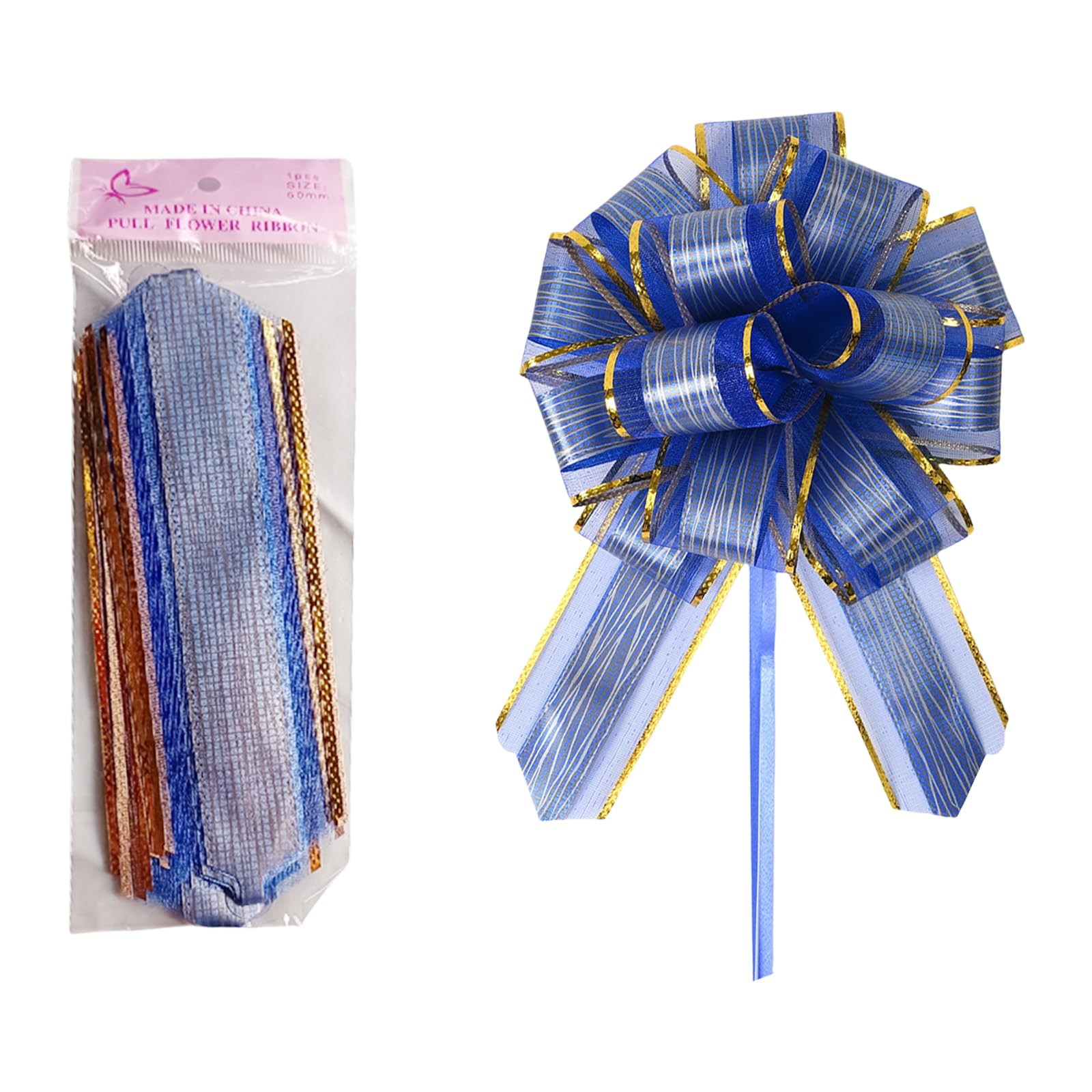 Jazuaiao 20Pieces Large Pull Bows Gift Wrapping Pull Bows Ribbon for Wedding Basket Ribbon for Gifts Wrapping Gift