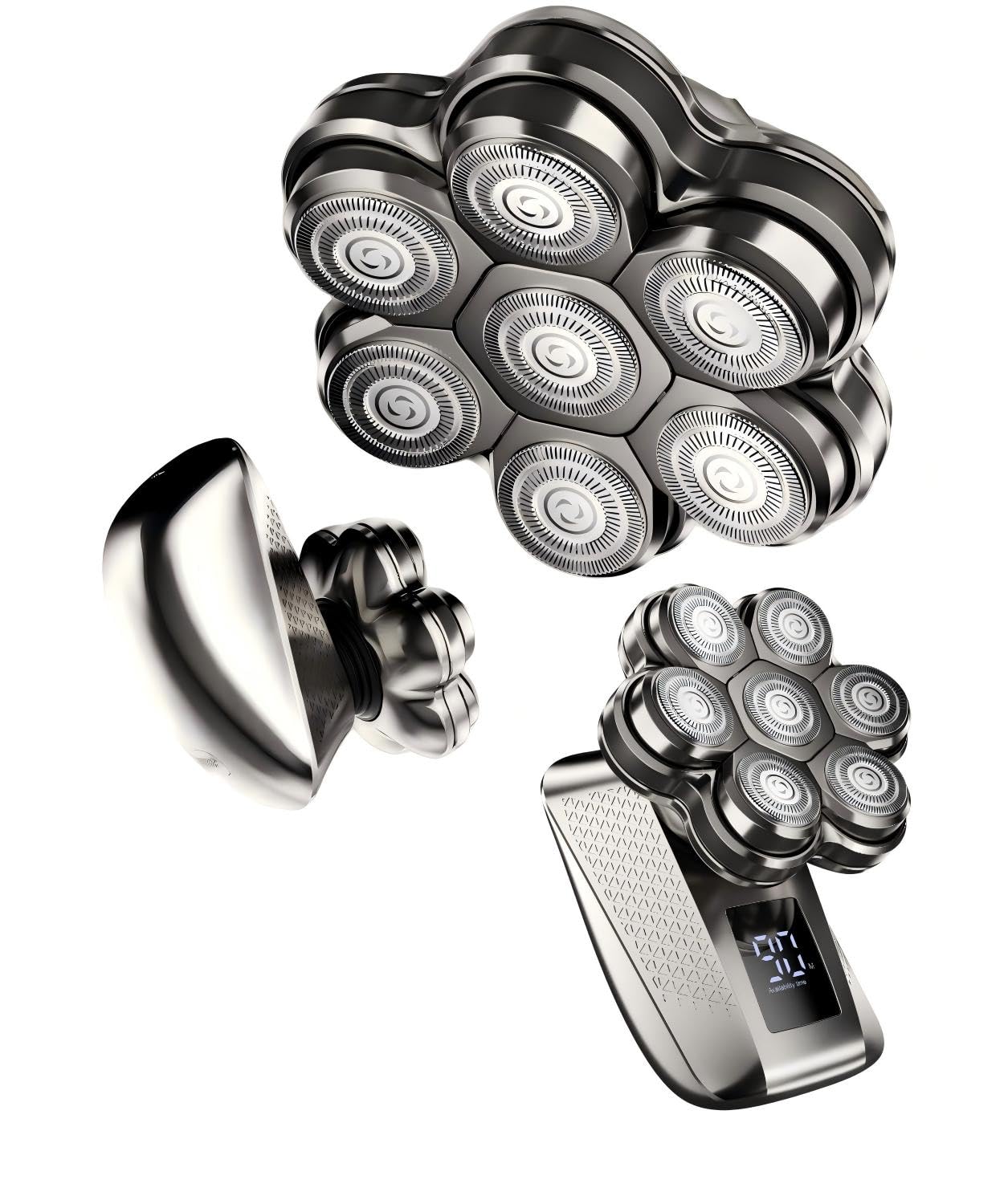 Photo 1 of TEPOTZ 7D Head Shavers for Bald Men| Business Travel & Outdoor Use-AKS Silver