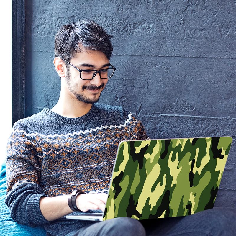 Image of Galaxsia Camouflage /Army Full Body Vinyl Laptop Skin /Sticker /Cover Upto 15.6 Inches Laptops Laminated-Removable-HD Quality Compatible for Hp-Dell-Sony-Lenovo-Asus etc.(15x10 Inches)