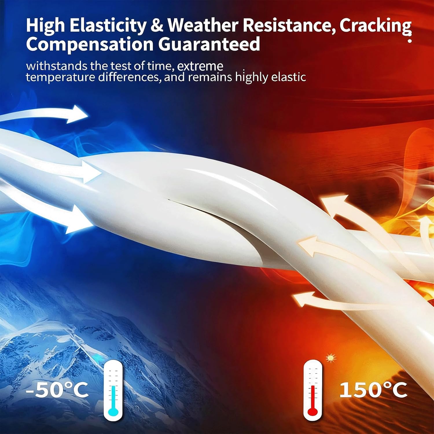 9900 Sealant Waterproof,Outdoor Silicone Sealant, Permanently Repairs Roof & Wall Cracks, Waterproof, Heat & Stretch-Resistant, Tough & Tear-Proof for Exteriors (Black)