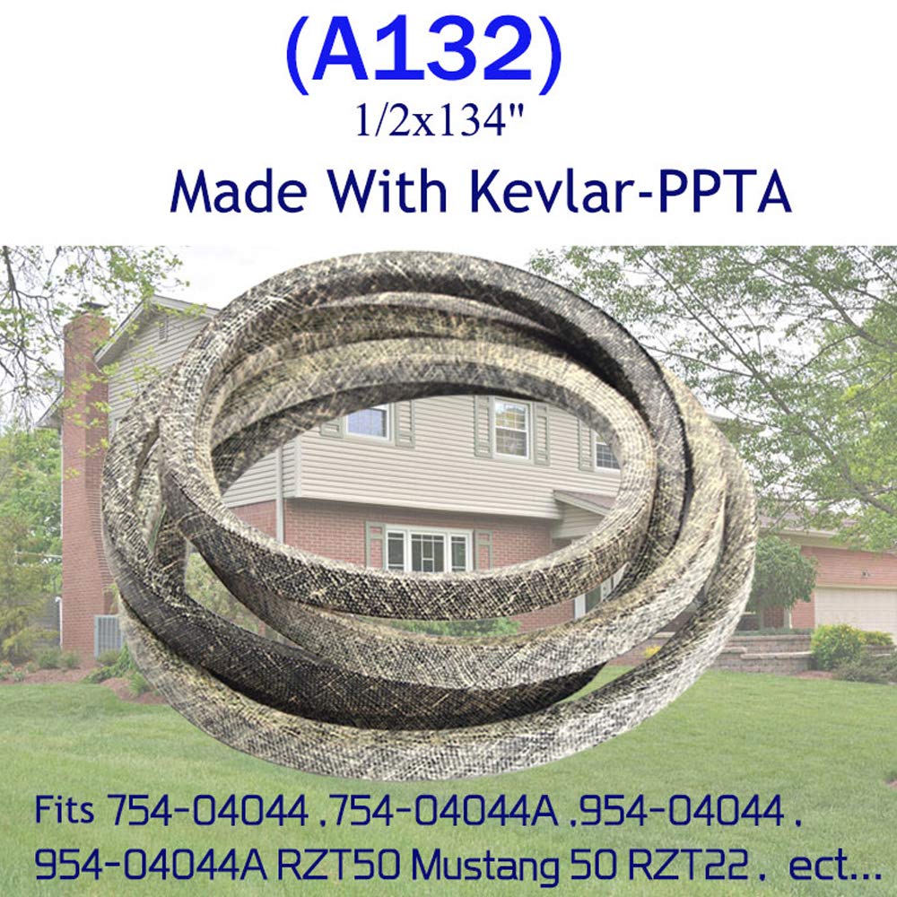 Rasenmäher-Keilriemen Aus Kevlar – 12,7 Cm X 340 Cm, Ersatz Für Cub Cadet, MTD, Troy-Bilt 754-04044 & 954-04044