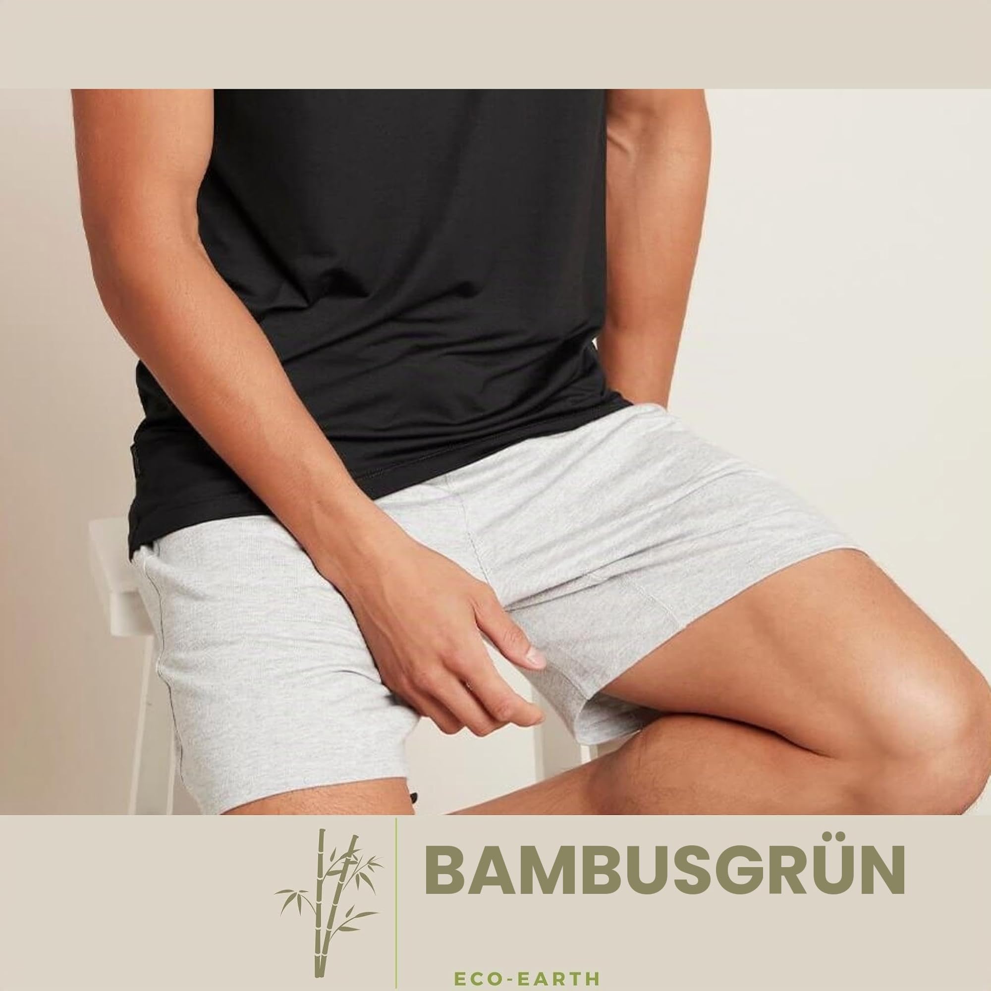 Weich Lockere Boxershorts Herren aus Bambus Viskose für Männer Unterhosen Klassische Boxers mit Weitem Schnitt