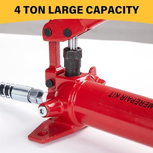 Miniatura 8 de Kit portátil de reparación de auto con gato hidráulico para levantar toneladas, pesado