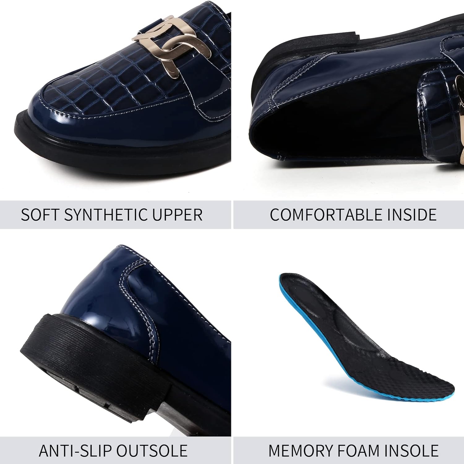 VOCNTVY Loafers for Women Slip On Comfort Business Work Shoes - Image 6