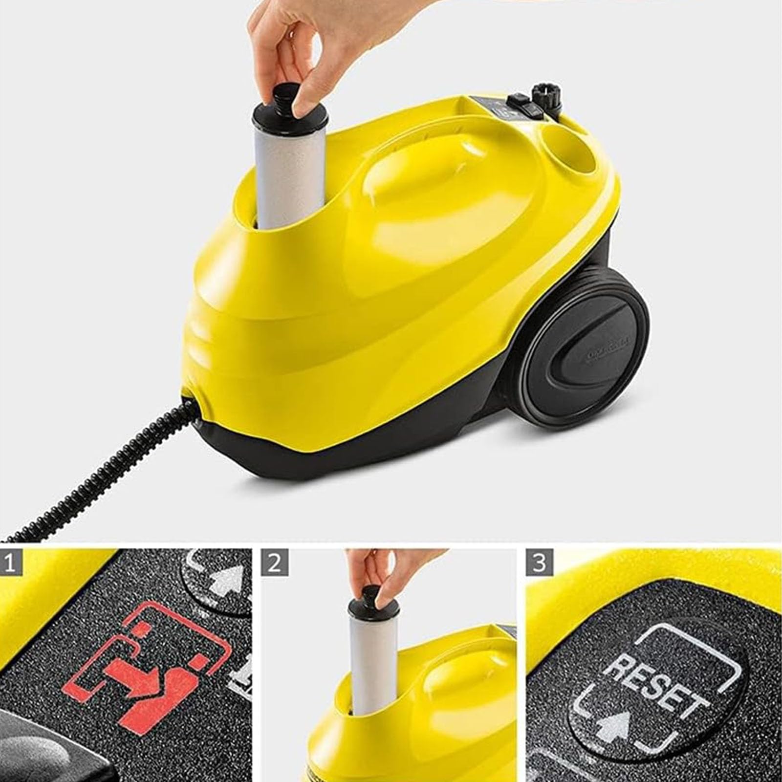Dampfreiniger Entkalkungsfilter Tragbare Reinigungsmaschine Ersatzfilter Geeignet für die Reinigung verschiedener Oberflächen Dampfreiniger Entkalker