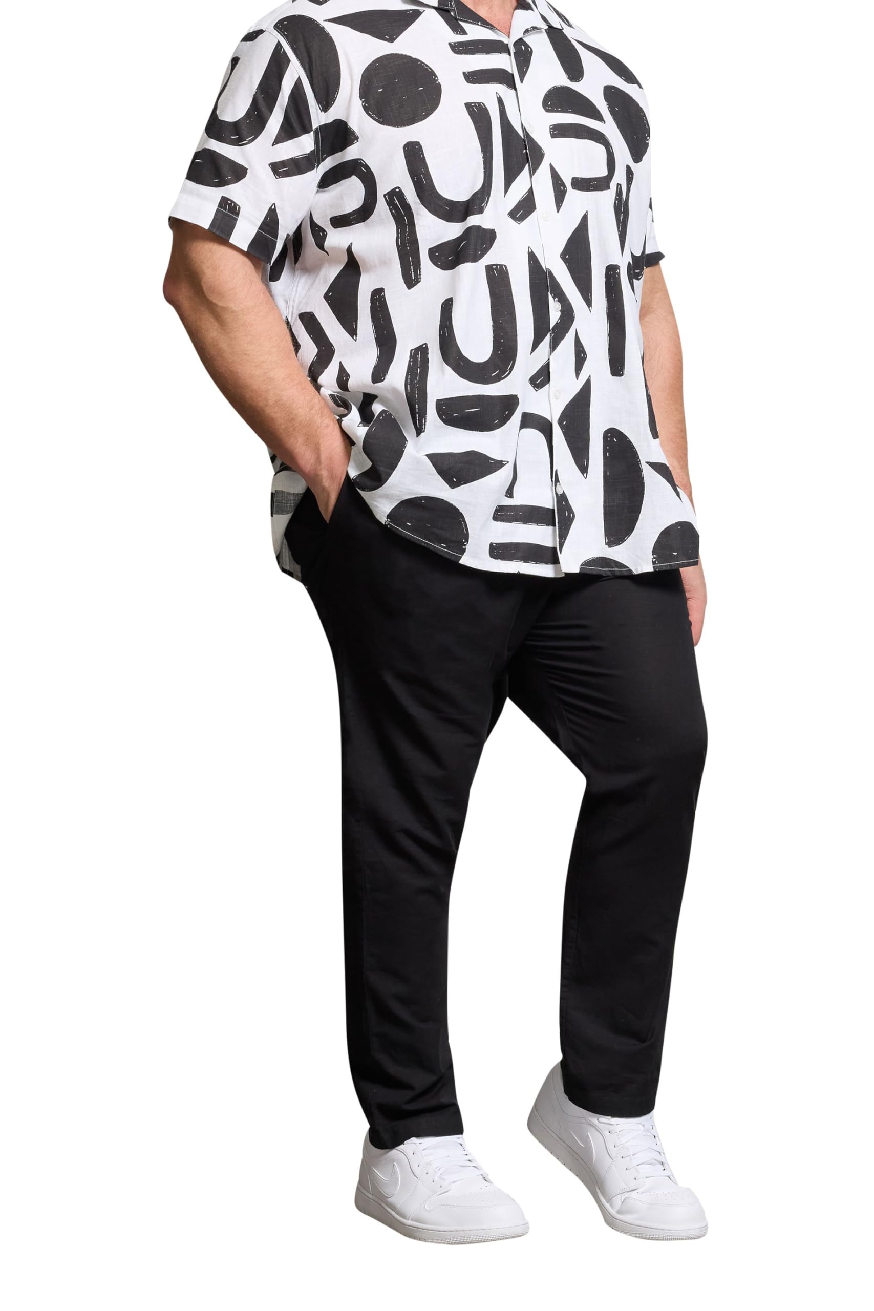 Big & Tall Men's Linen Formal Trousers