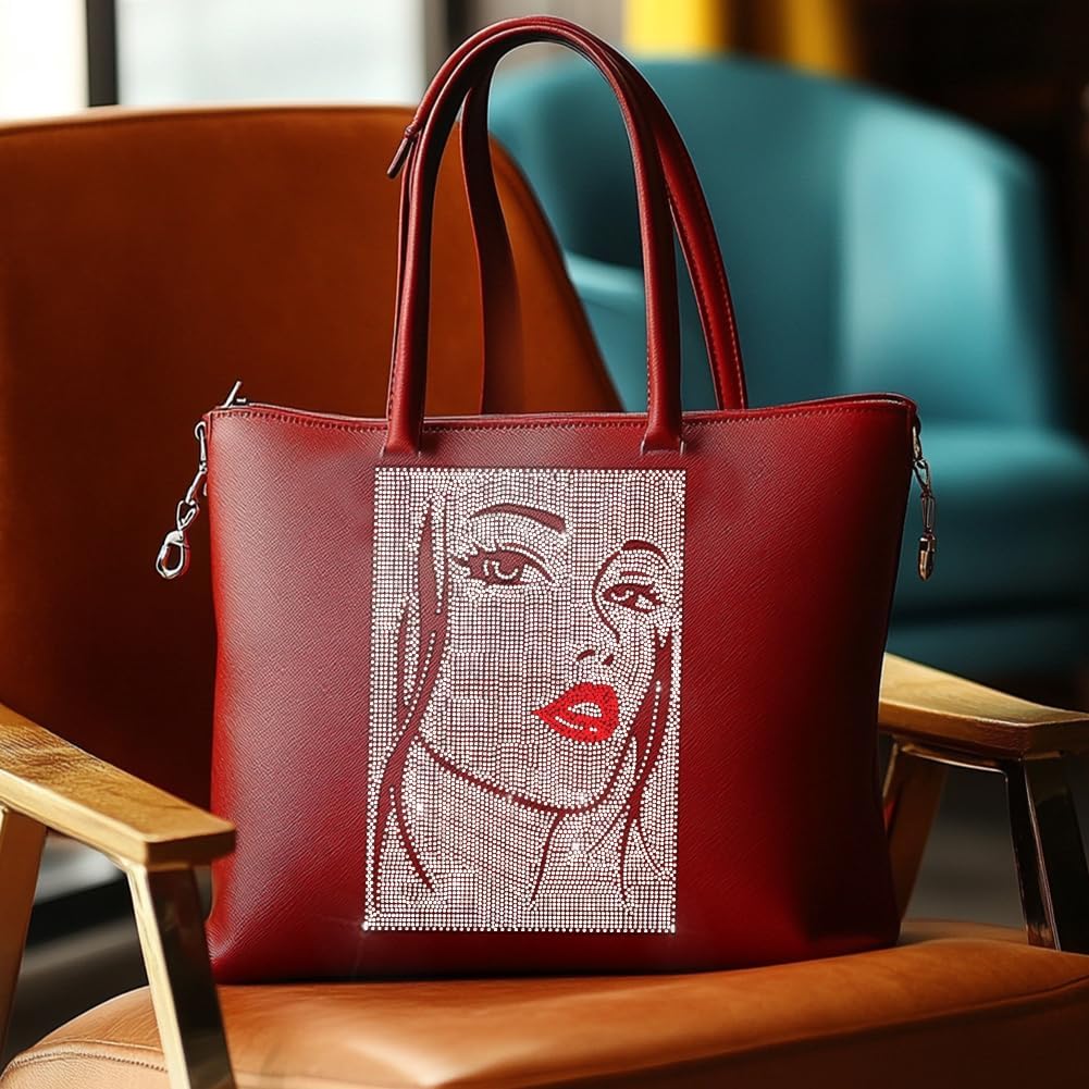 ANATTASOUL ホワイトラインストーン アイロン転写 レディース キラキラ ダイヤモンド ホットフィックス ワッペン 衣類用