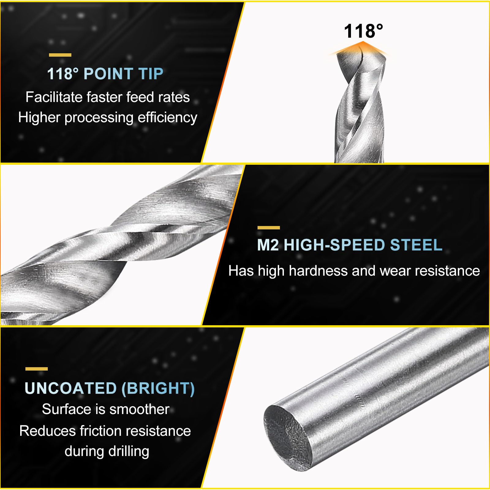 PATIKIL 2.2mm Drill Bit #44 - Image 4